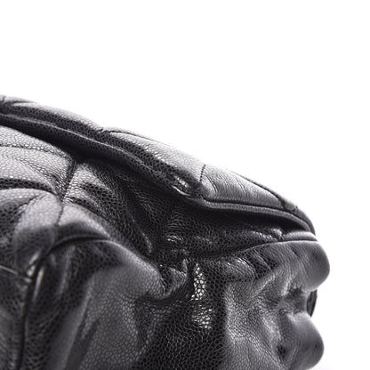 Chanel Glazed Caviar Medium Nature Flap Bag Black 16 of 16