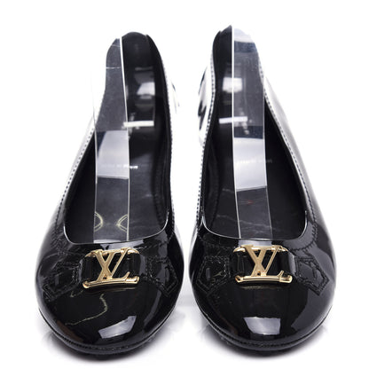 Louis Vuitton Patent Calfskin Oxford Ballerina Flats 40.5 Black 5 of 11