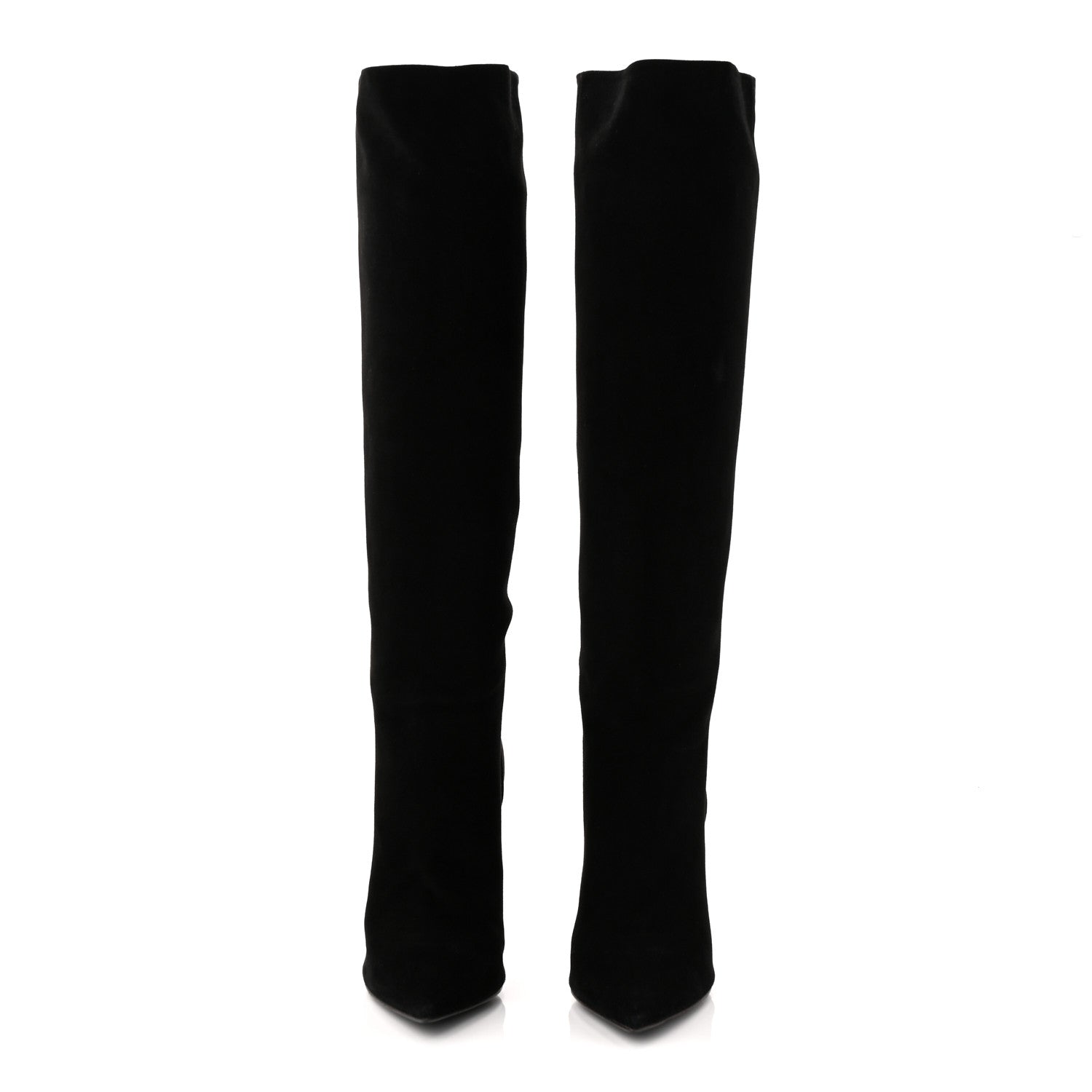 Louis Vuitton Suede High Boots 41 Black 2 of 9
