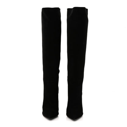 Louis Vuitton Suede High Boots 41 Black 2 of 9