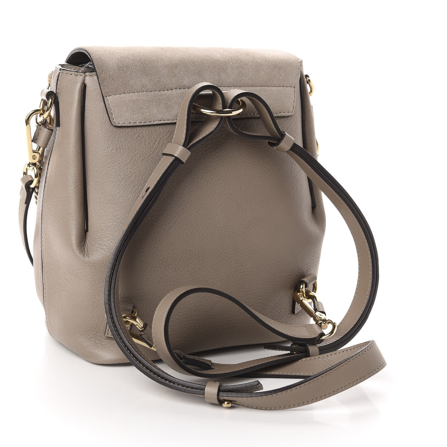 Chloe Suede Calfskin Small Faye Backpack Motty Grey 2 of 10