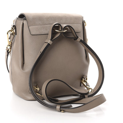 Chloe Suede Calfskin Small Faye Backpack Motty Grey 2 of 10