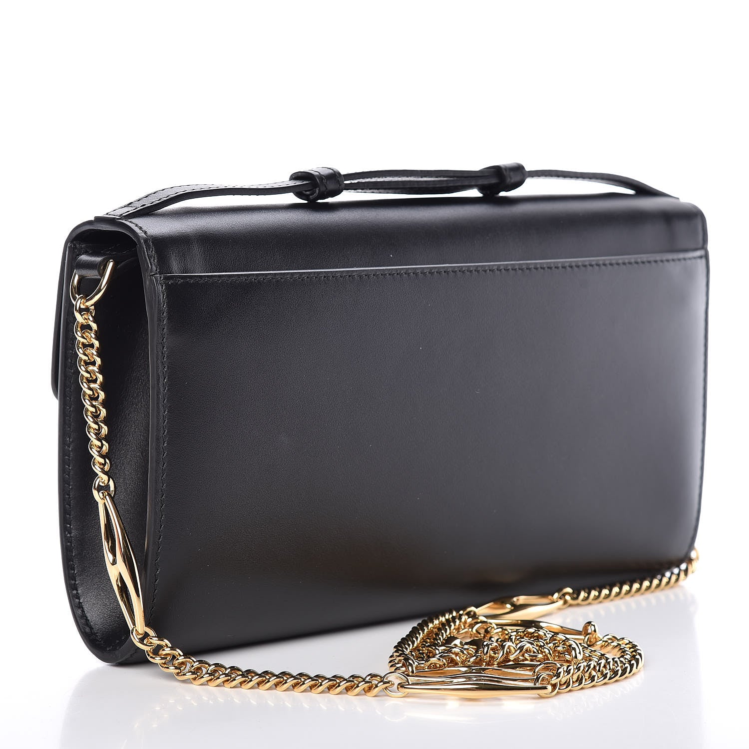 Gucci Smooth Calfskin Small Zumi Top Handle Shoulder Bag Black 3 of 10