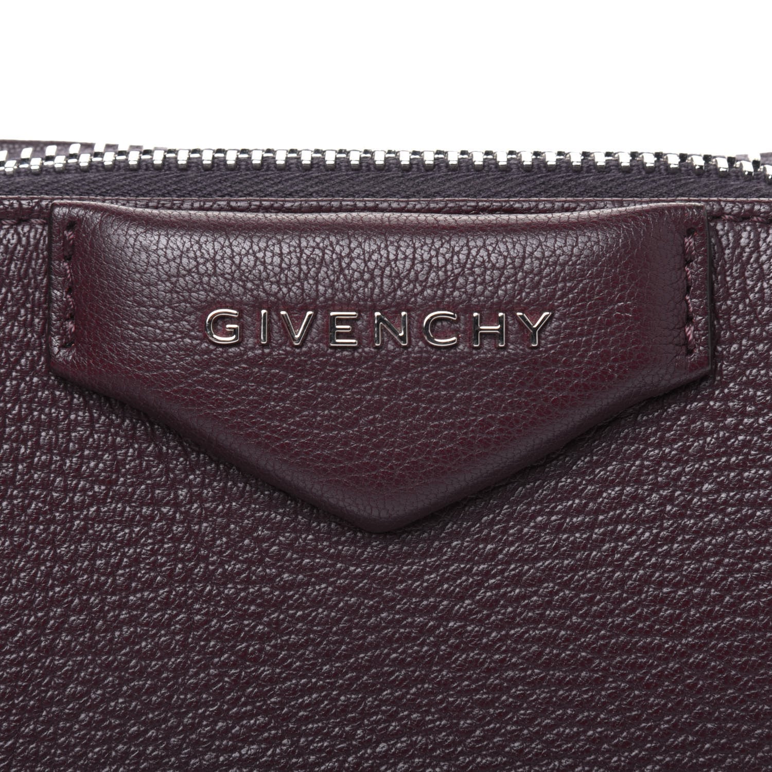 Givenchy Sugar Goatskin Small Antigona Beauty Wristlet Oxblood 12 of 13