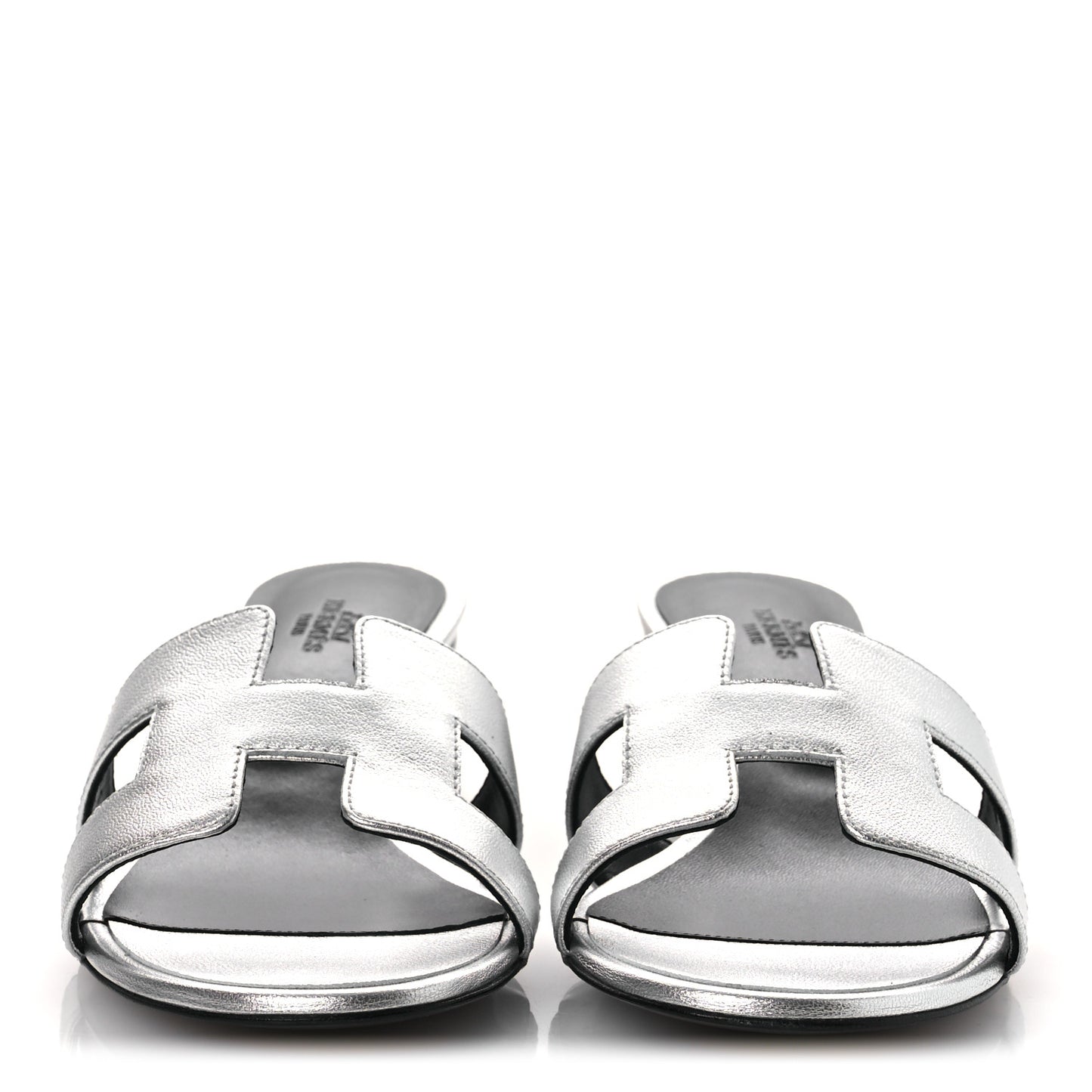 Metallic Nappa Oasis Sandals 41 Argent