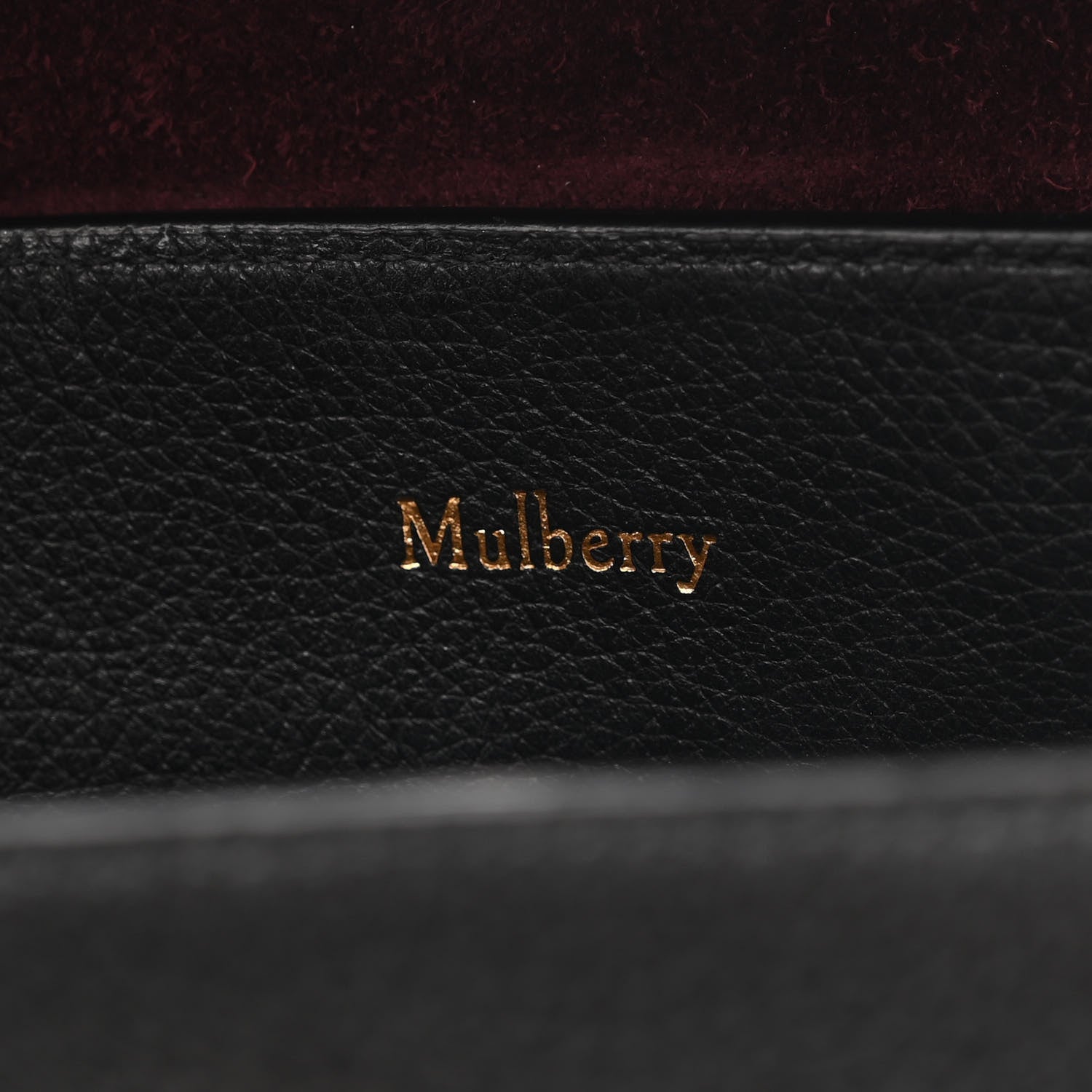Mulberry Small Classic Grain Calfskin Mini Seaton Black 6 of 9