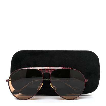 Gucci Metal Aviator Frame Sunglasses GG0908S Tortoise 8 of 8
