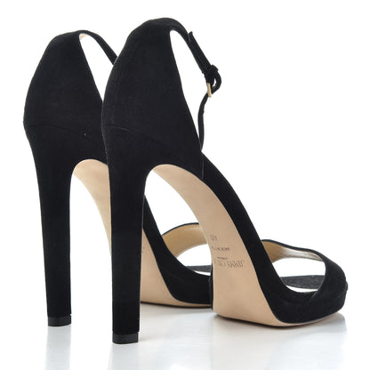 Jimmy Choo Suede Misty 120 Sandals 40 Black 4 of 10