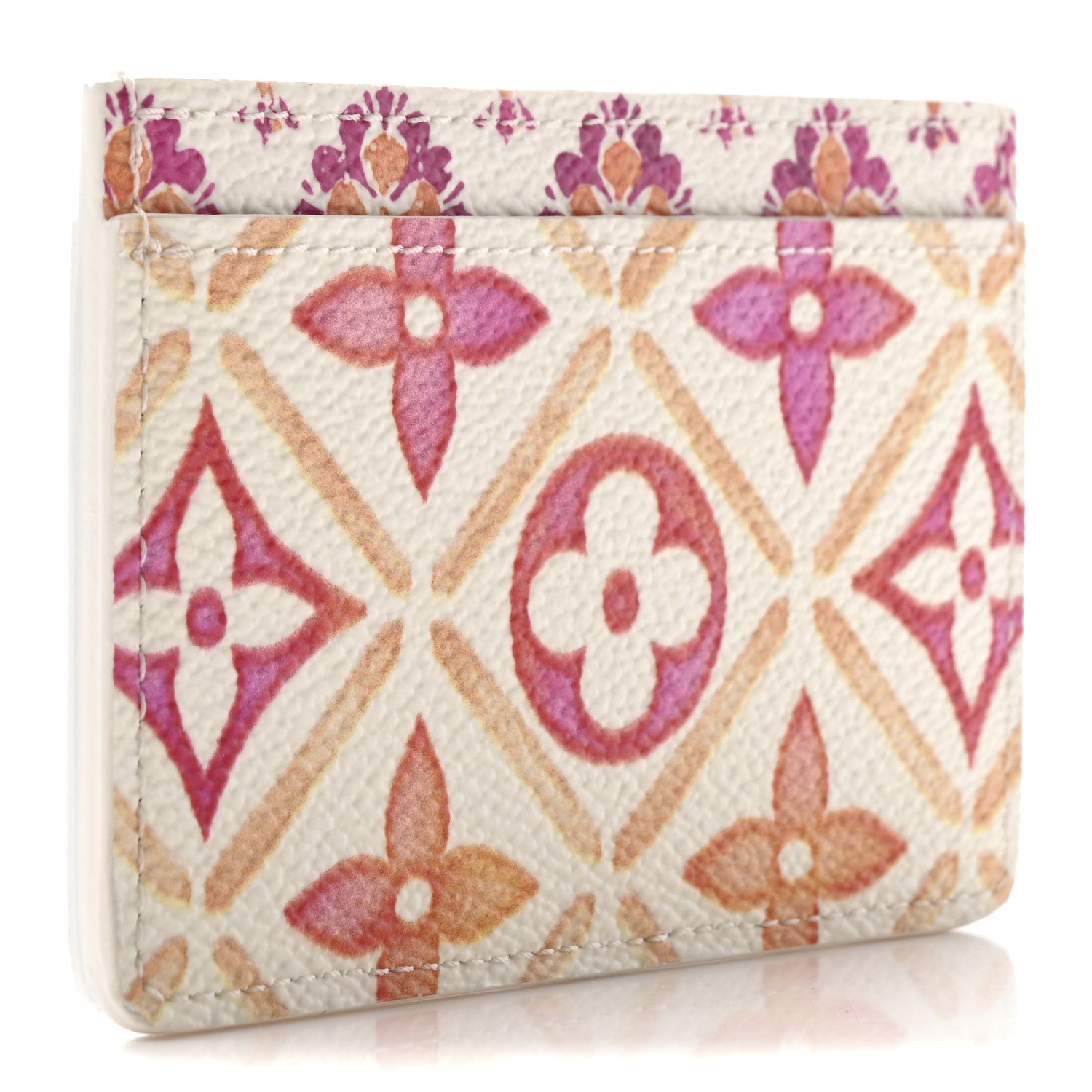 Louis Vuitton Monogram Tiles By The Pool Card Holder Coral 3 of 7