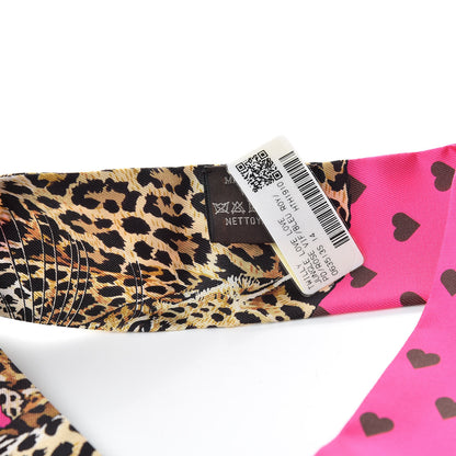 Hermes Silk Jungle Love Love Twilly Rose Vif Bleu Roy 3 of 6