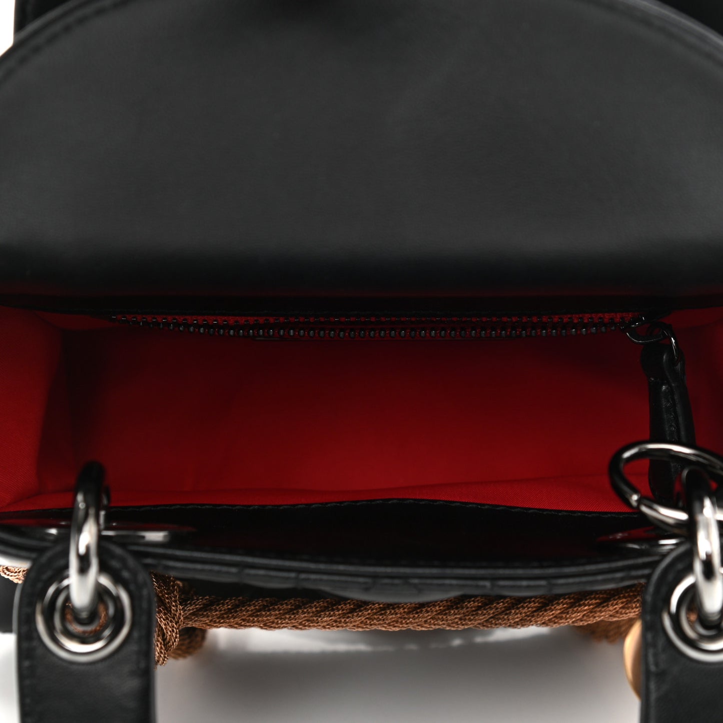 Lambskin Cannage Mini Morgane Tschiember Lady Dior Black