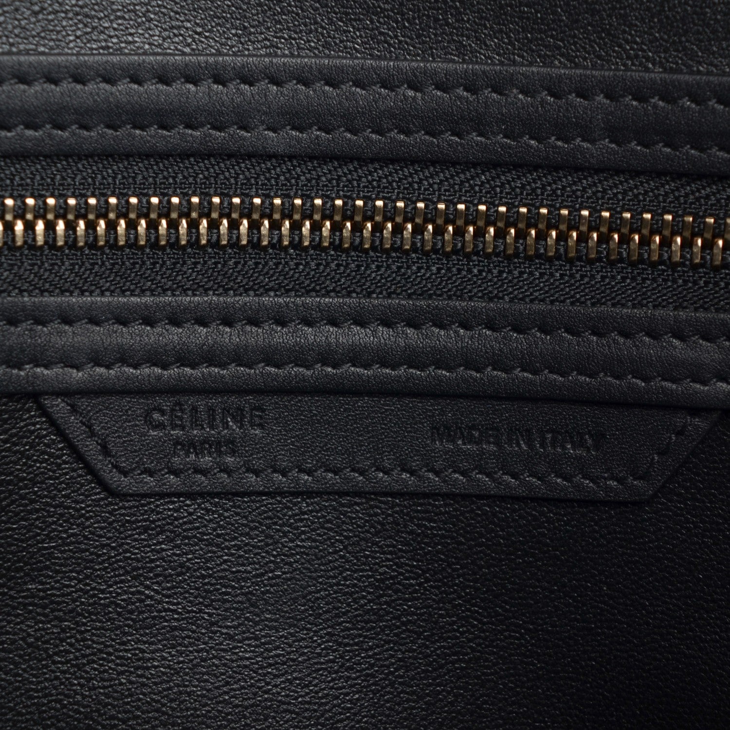 Celine Smooth Calfskin Micro Luggage Black 8 of 9