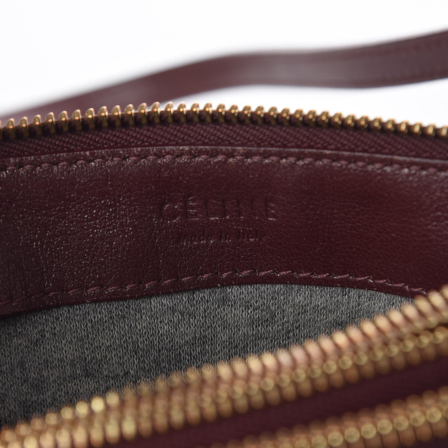Lambskin Small Trio Crossbody Bag Burgundy