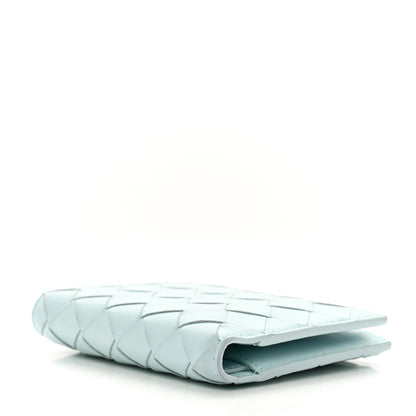 Bottega Veneta Nappa Intrecciato Bifold Zip Wallet Teal Washed 4 of 8