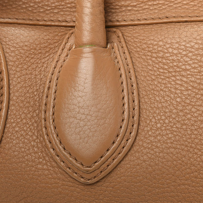 Celine Drummed Calfskin Mini Luggage Camel 12 of 15