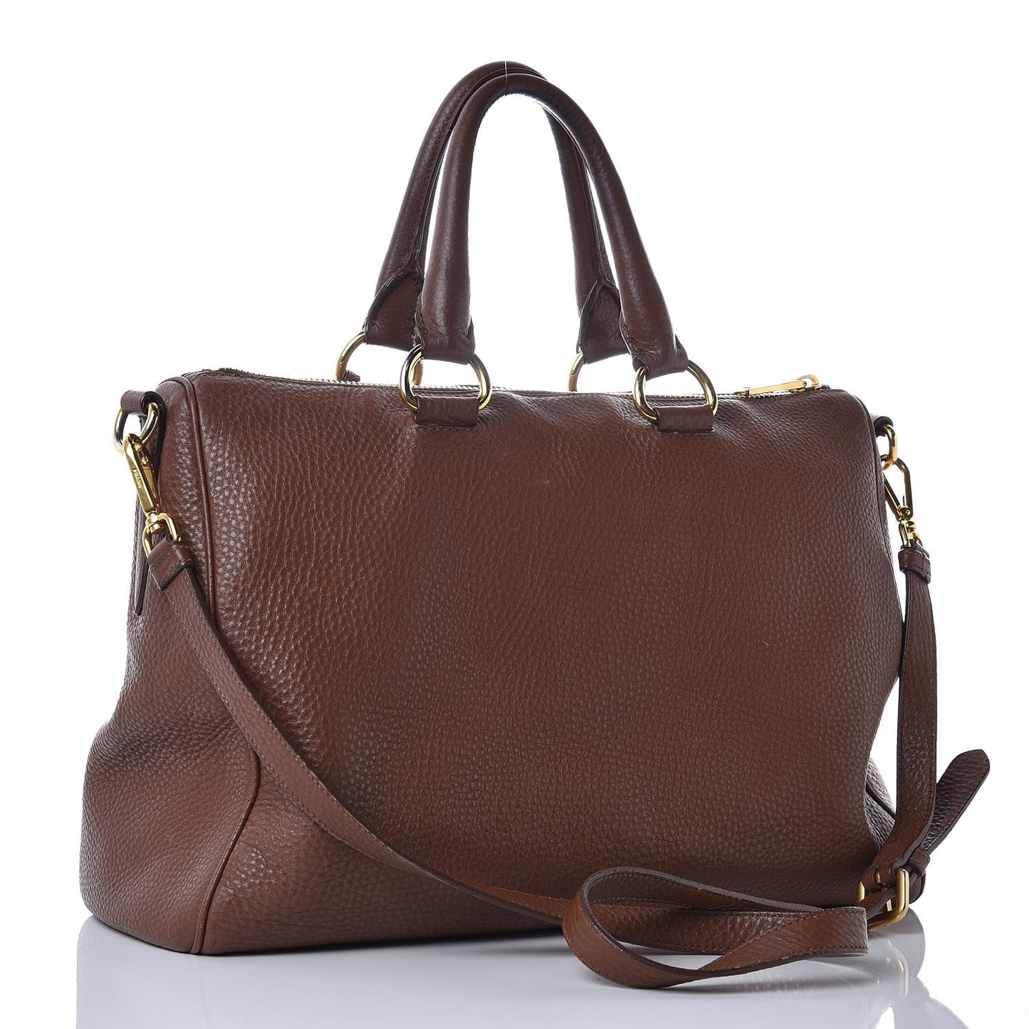 Vitello Daino Shopping Tote Bruciato