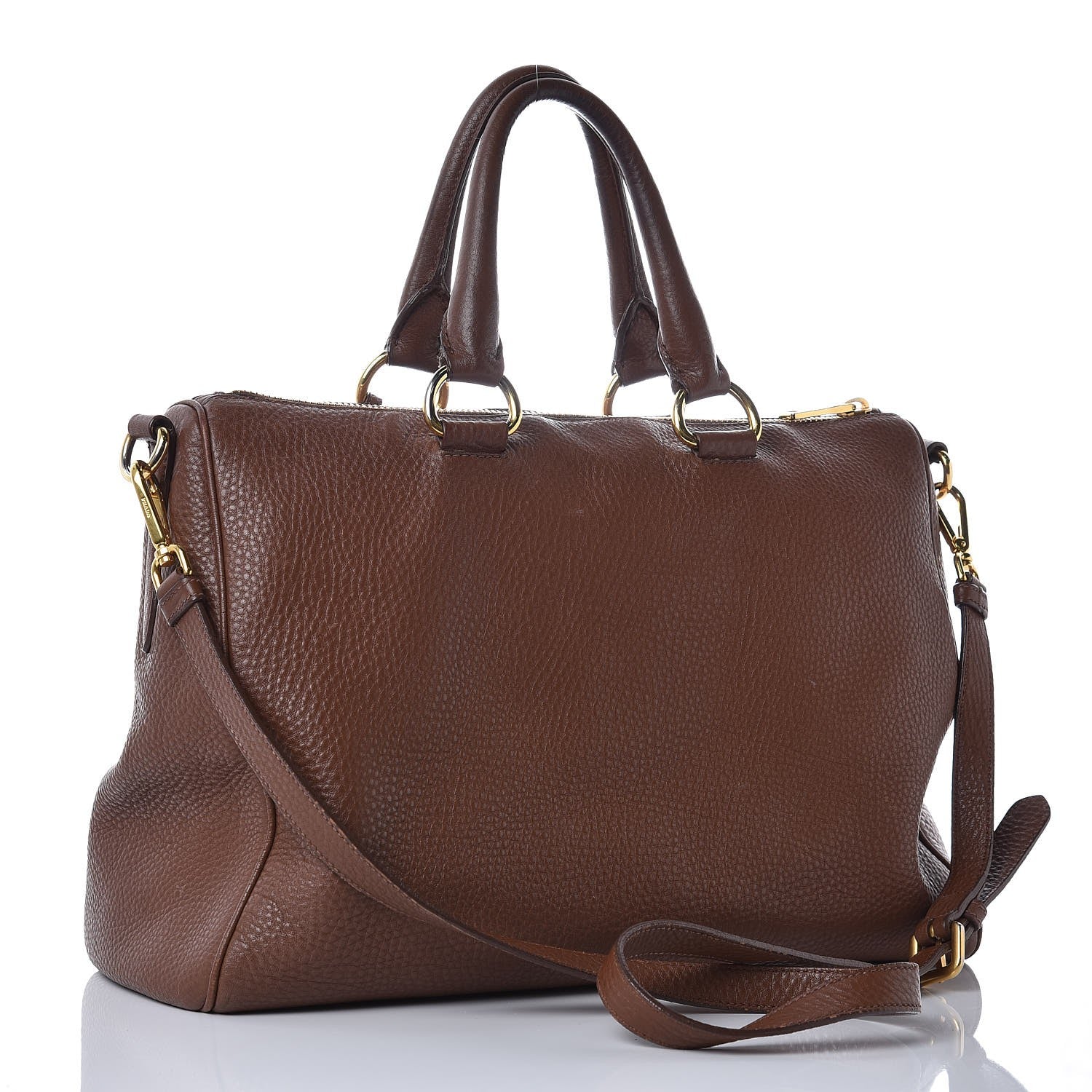 Prada Vitello Daino Shopping Tote Bruciato 3 of 17