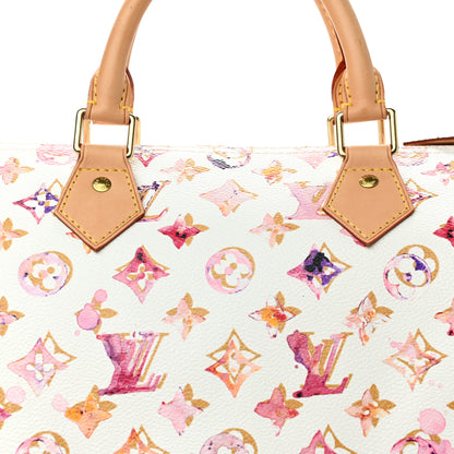 Louis Vuitton Watercolor Aquarelle Speedy 35 White 7 of 10