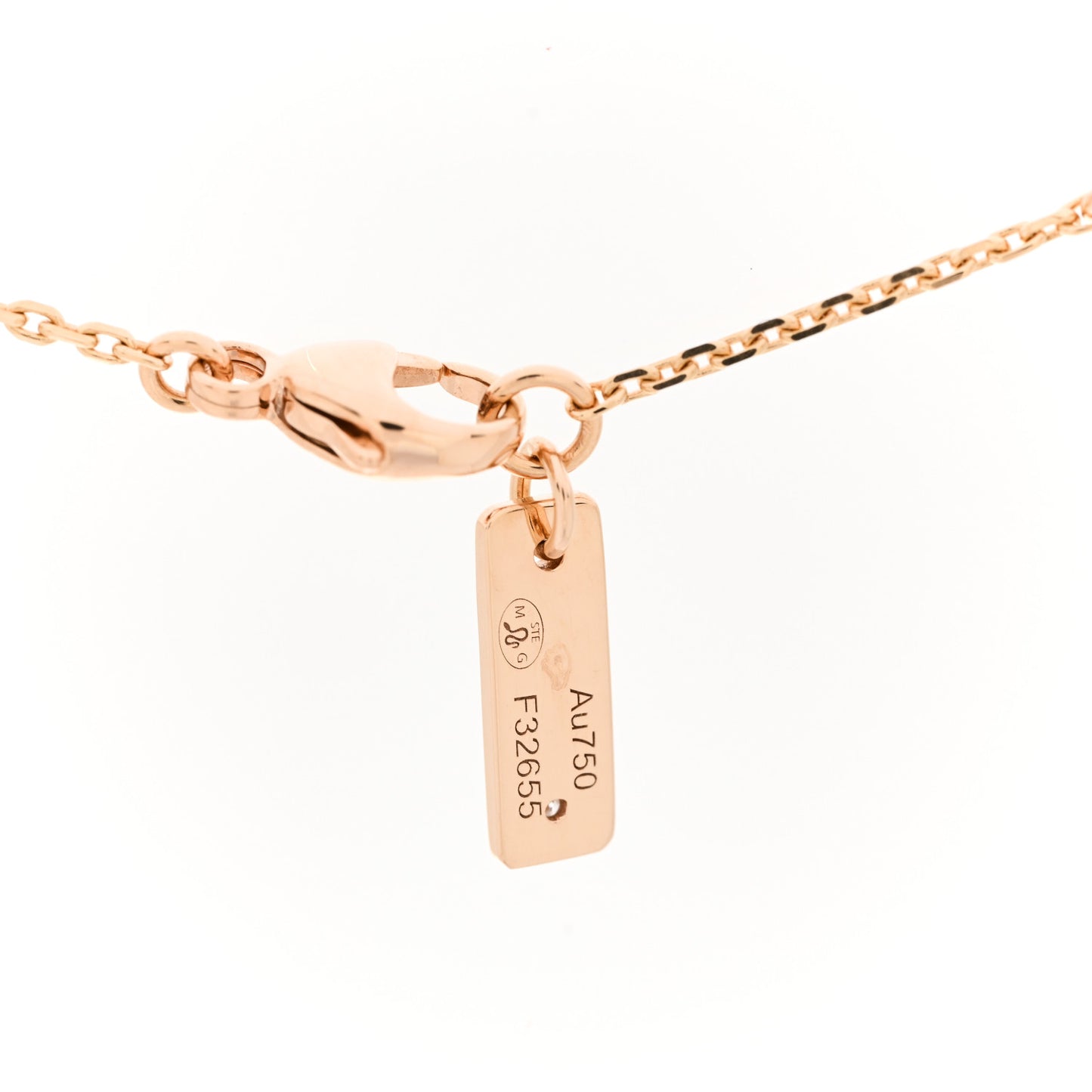 18K Rose Gold Diamond Move Uno Pave Necklace
