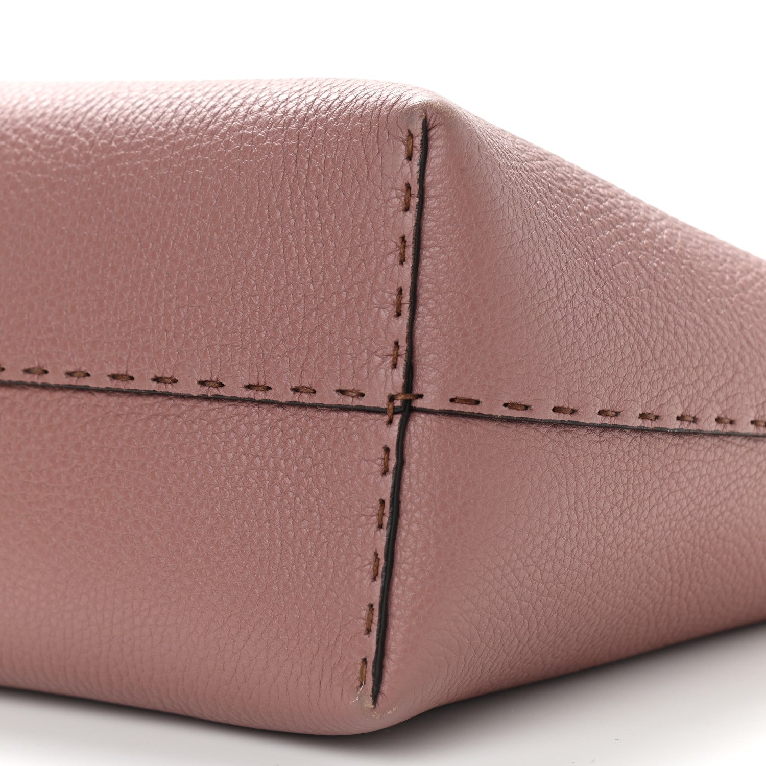 Fendi Cuoio Romano Selleria Bi-Color Carla Shopping Tote English Rose Camelia 8 of 11