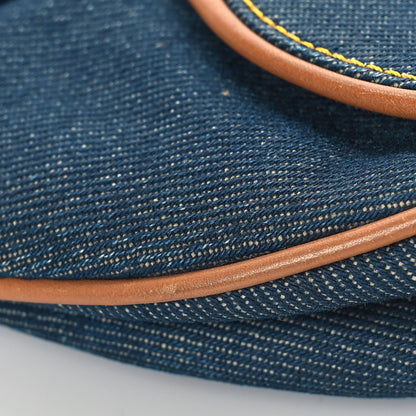 Christian Dior Denim Calfskin Saddle Bag Blue 10 of 10