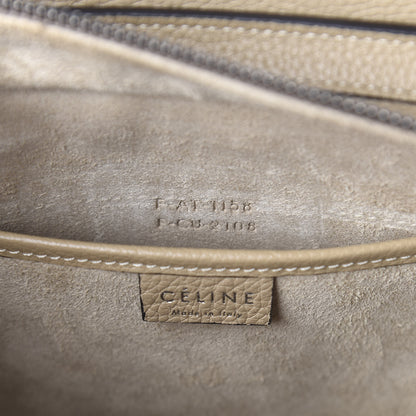 Celine Drummed Calfskin Nano Luggage Dune 9 of 10