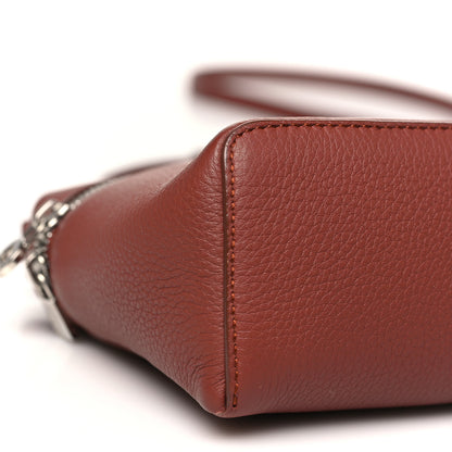 Loro Piana Grained Calfskin L19 Extra Pocket Pouch Kummel 8 of 10