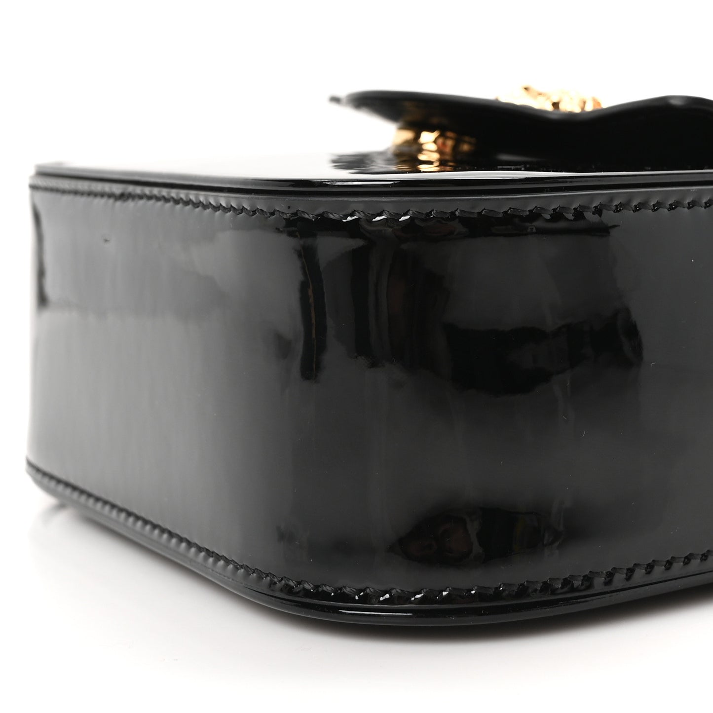 Patent Mini La Medusa Bag Black