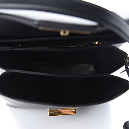 Prada New Calfskin Medium Ingrid Top Handle Bag Black 5 of 9