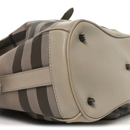 Burberry Smoked Check Medium Walden Belted Hobo Trench 8 of 9