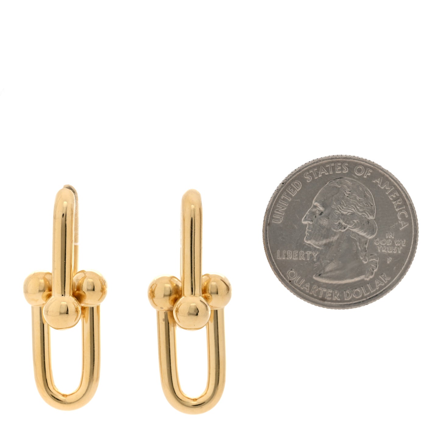 18K Yellow Gold Large HardWear Link Earrings