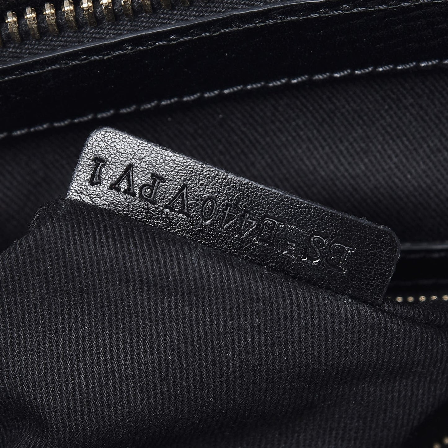 Textured Calfskin Rockstud Tote Black
