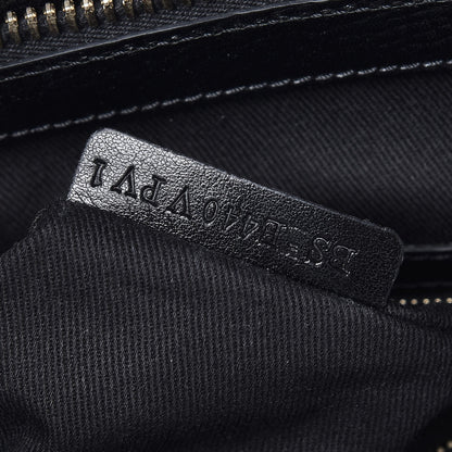 Valentino Garavani Textured Calfskin Rockstud Tote Black 8 of 10