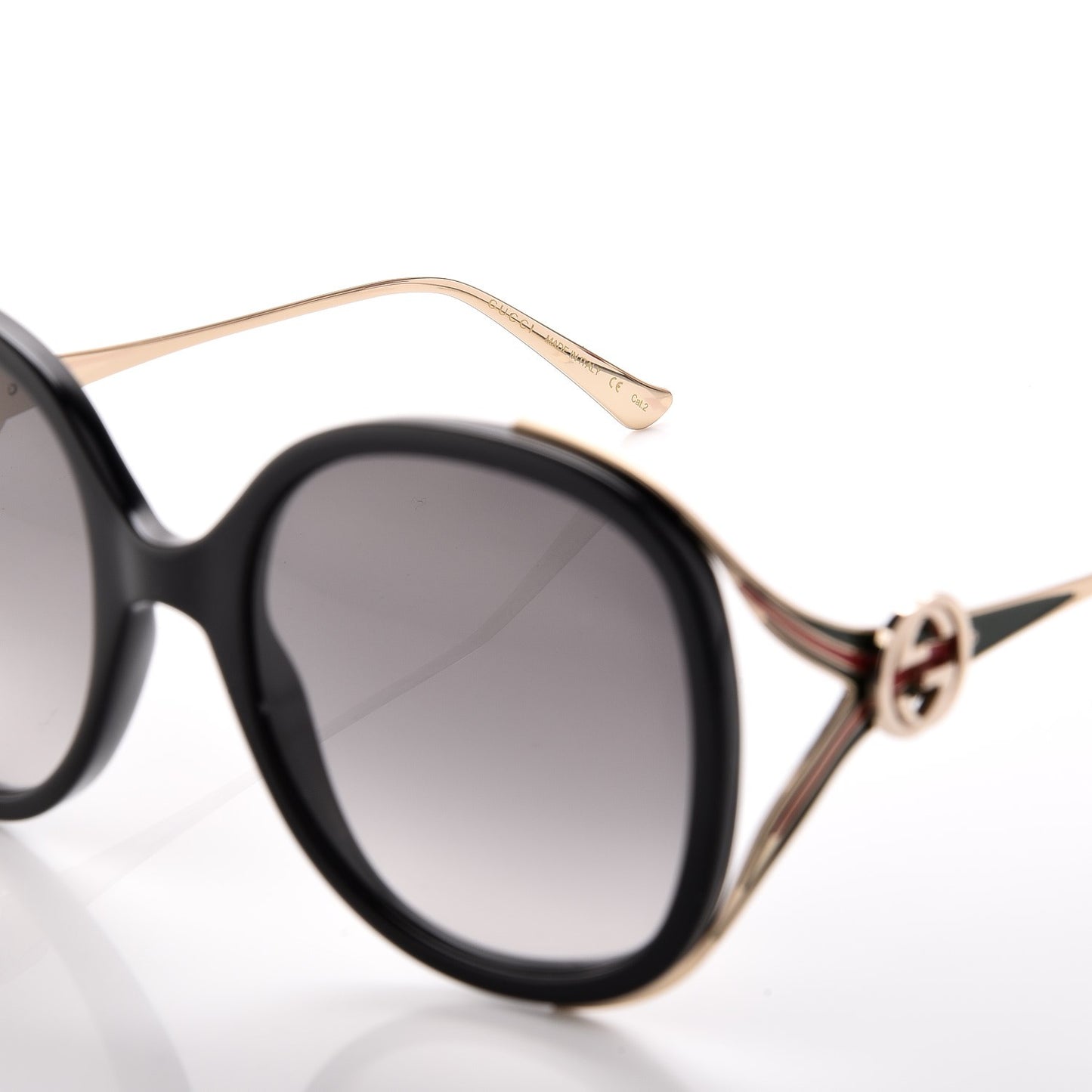 Round Frame Injected GG0226S Sunglasses Black