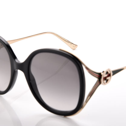 Gucci Round Frame Injected GG0226S Sunglasses Black 6 of 8