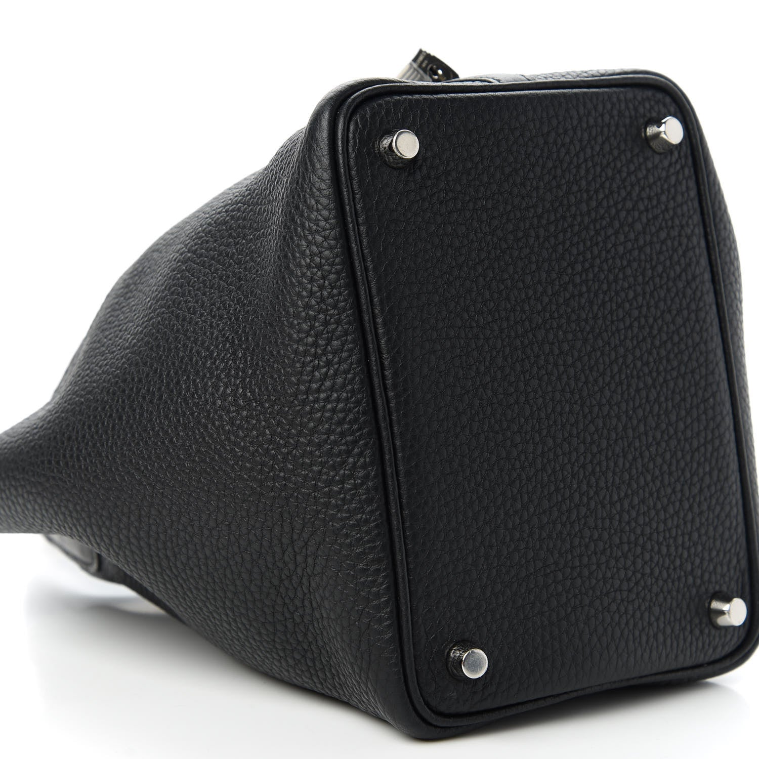Hermes Taurillon Clemence Matte Alligator Picotin Lock Touch 18 PM Black 6 of 11