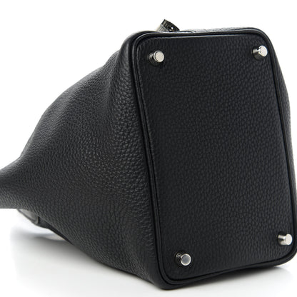 Hermes Taurillon Clemence Matte Alligator Picotin Lock Touch 18 PM Black 6 of 11