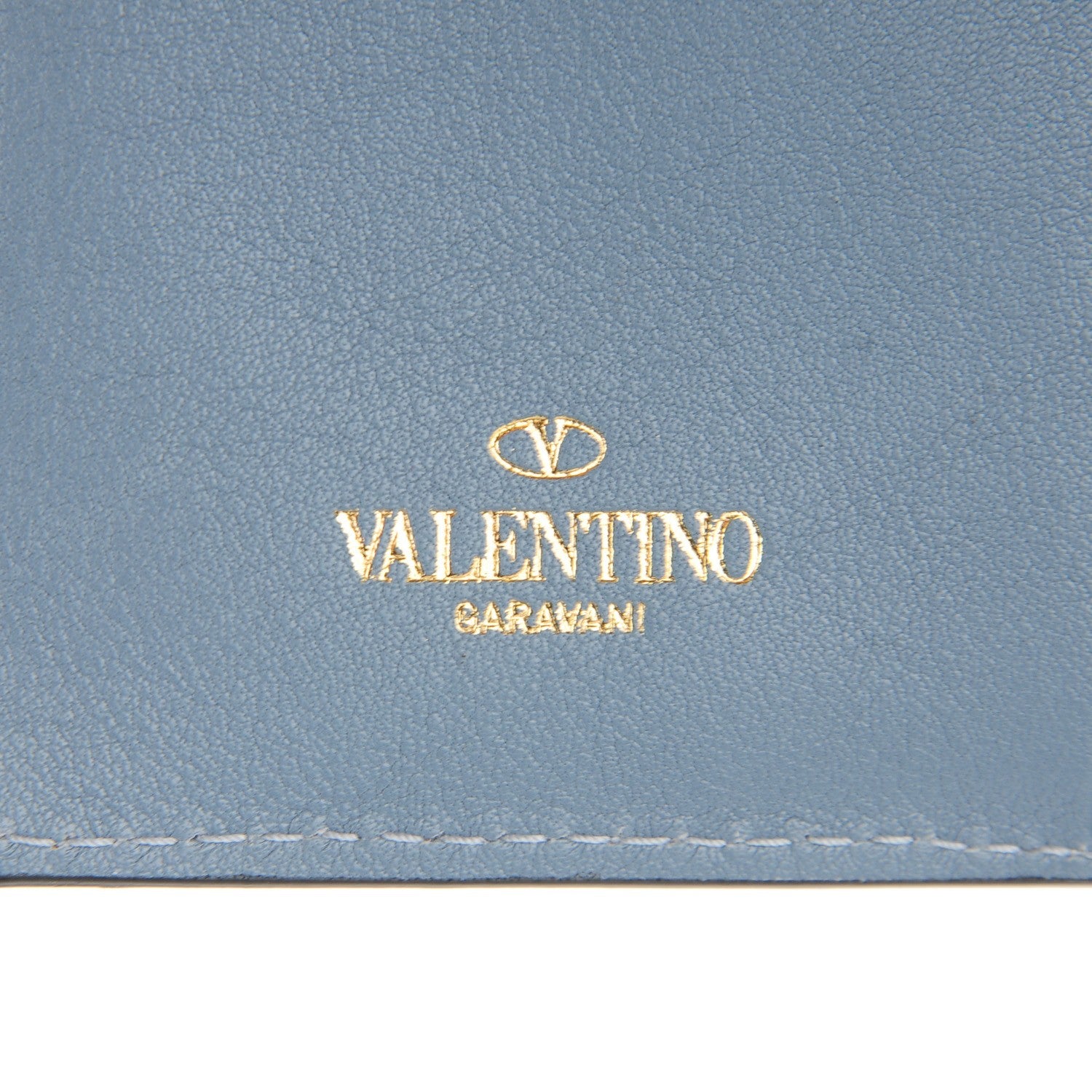 Valentino Garavani Calfskin Rockstud Continental Wallet London Stone 5 of 17