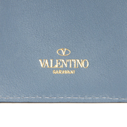 Valentino Garavani Calfskin Rockstud Continental Wallet London Stone 5 of 17