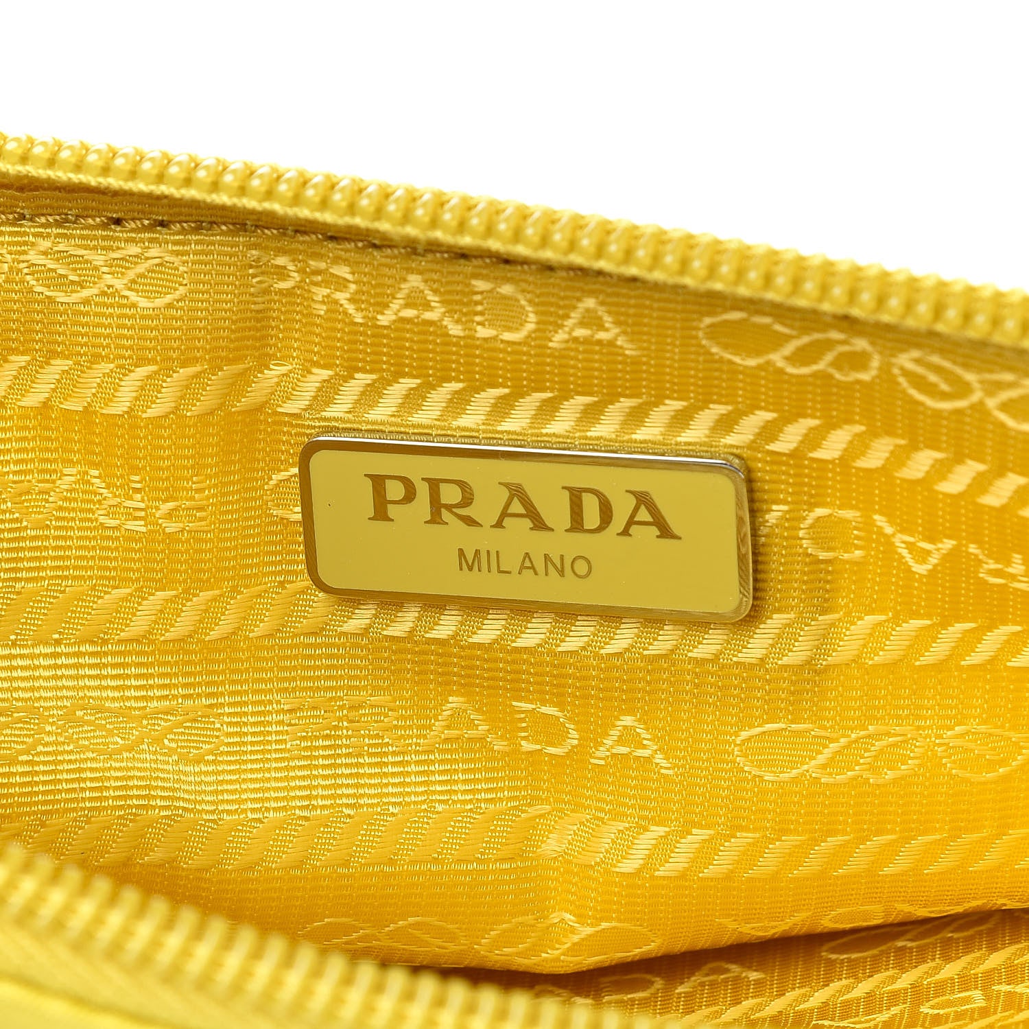 Prada Tessuto Nylon Saffiano Wristlet Girasole 6 of 7