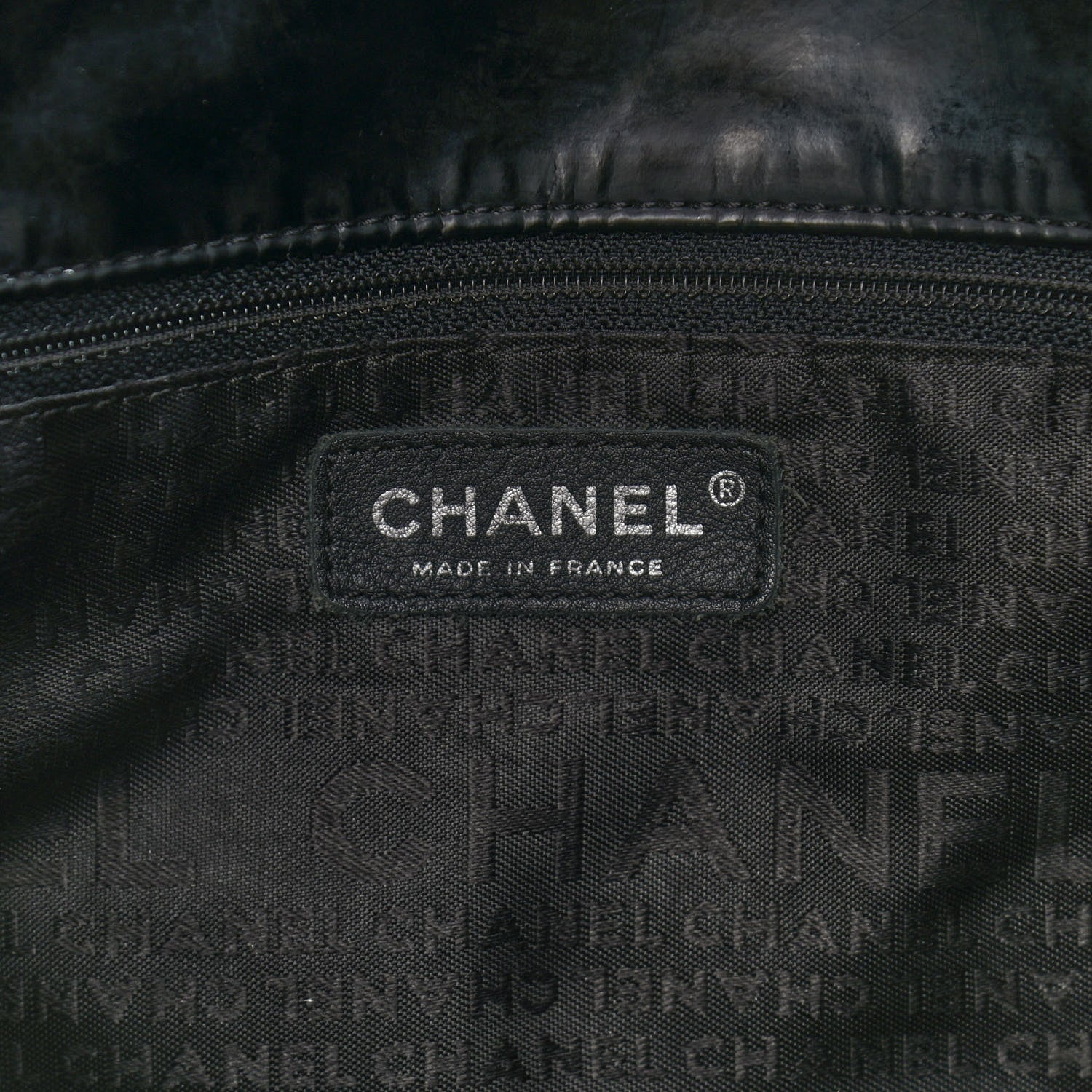 Chanel Vinyl XL Coco Cabas Black 7 of 12