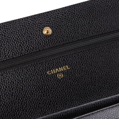 Chanel Caviar Quilted Wallet On Chain WOC Black 6 of 9