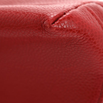 Chanel Caviar Timeless CC Cosmetic Pouch Red 9 of 9