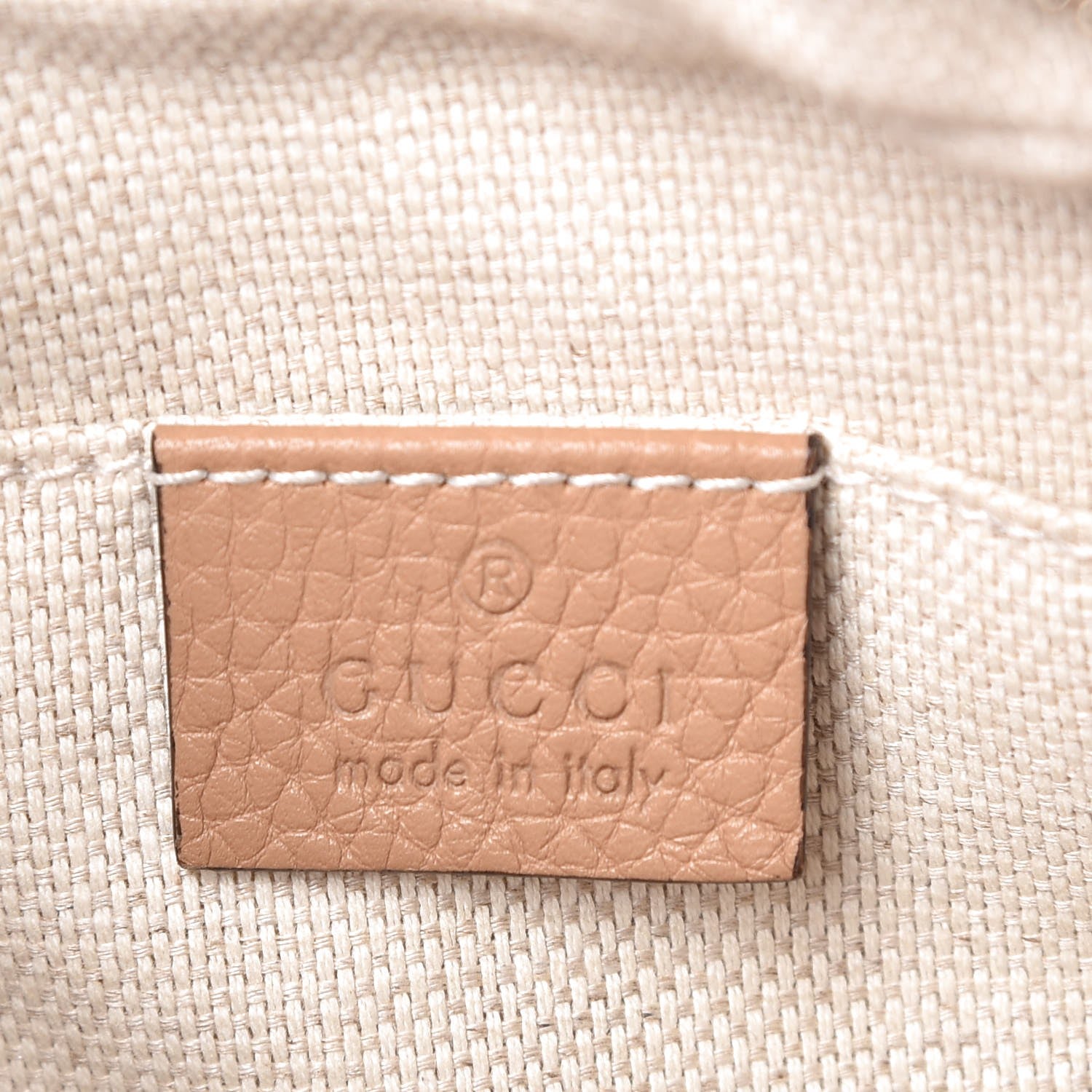 Gucci Pebbled Calfskin Small Soho Disco Bag Rose Beige 6 of 7