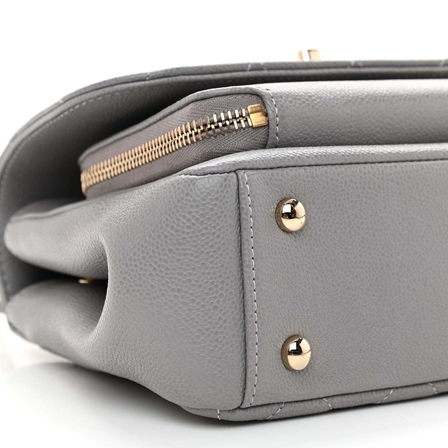 Chanel Caviar Quilted Small Business Affinity Flap Grey 9 of 10