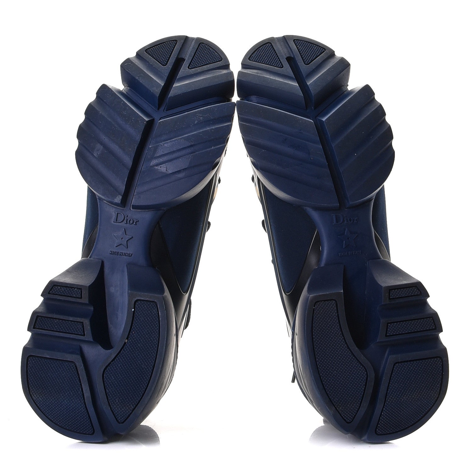 Christian Dior Neoprene Rubber Womens D-Connect Sneakers 41 Indigo Blue 6 of 11