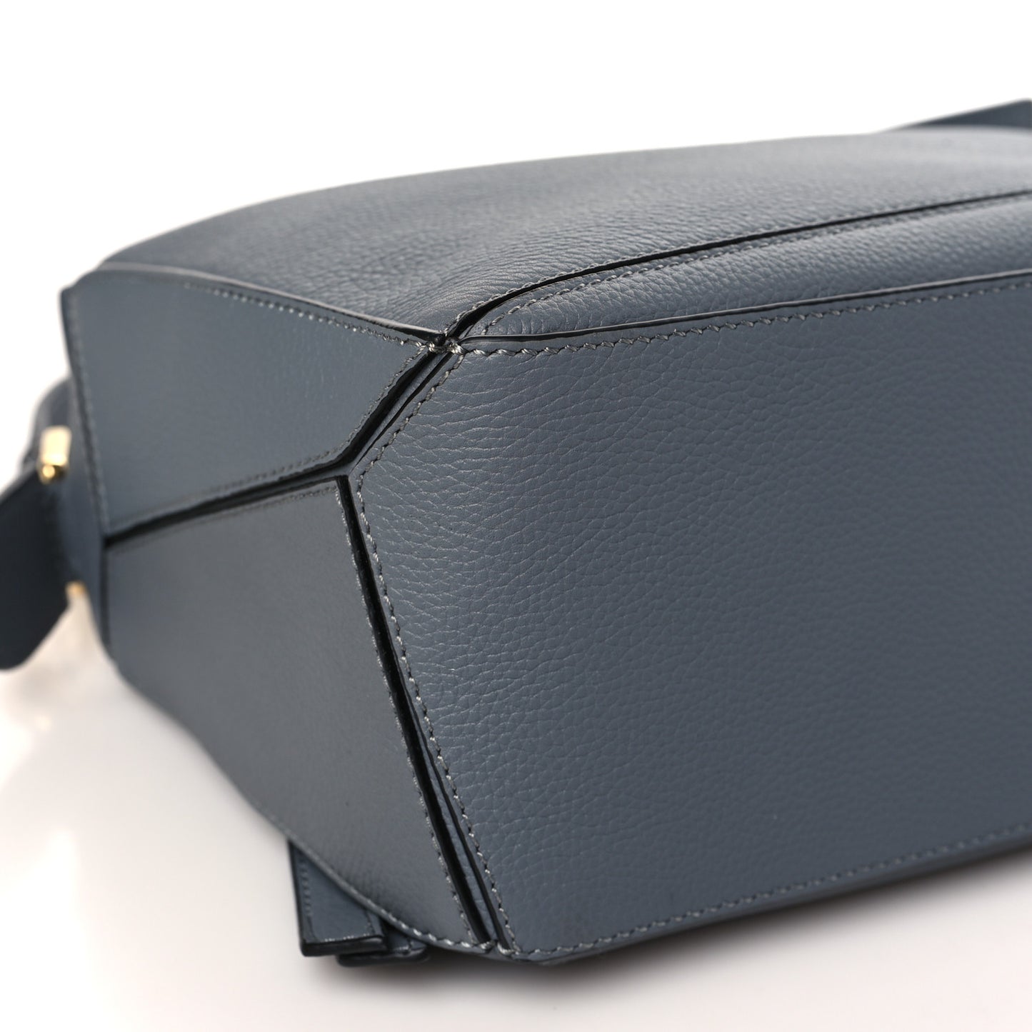 Calfskin Small Puzzle Bag Asphalt Grey