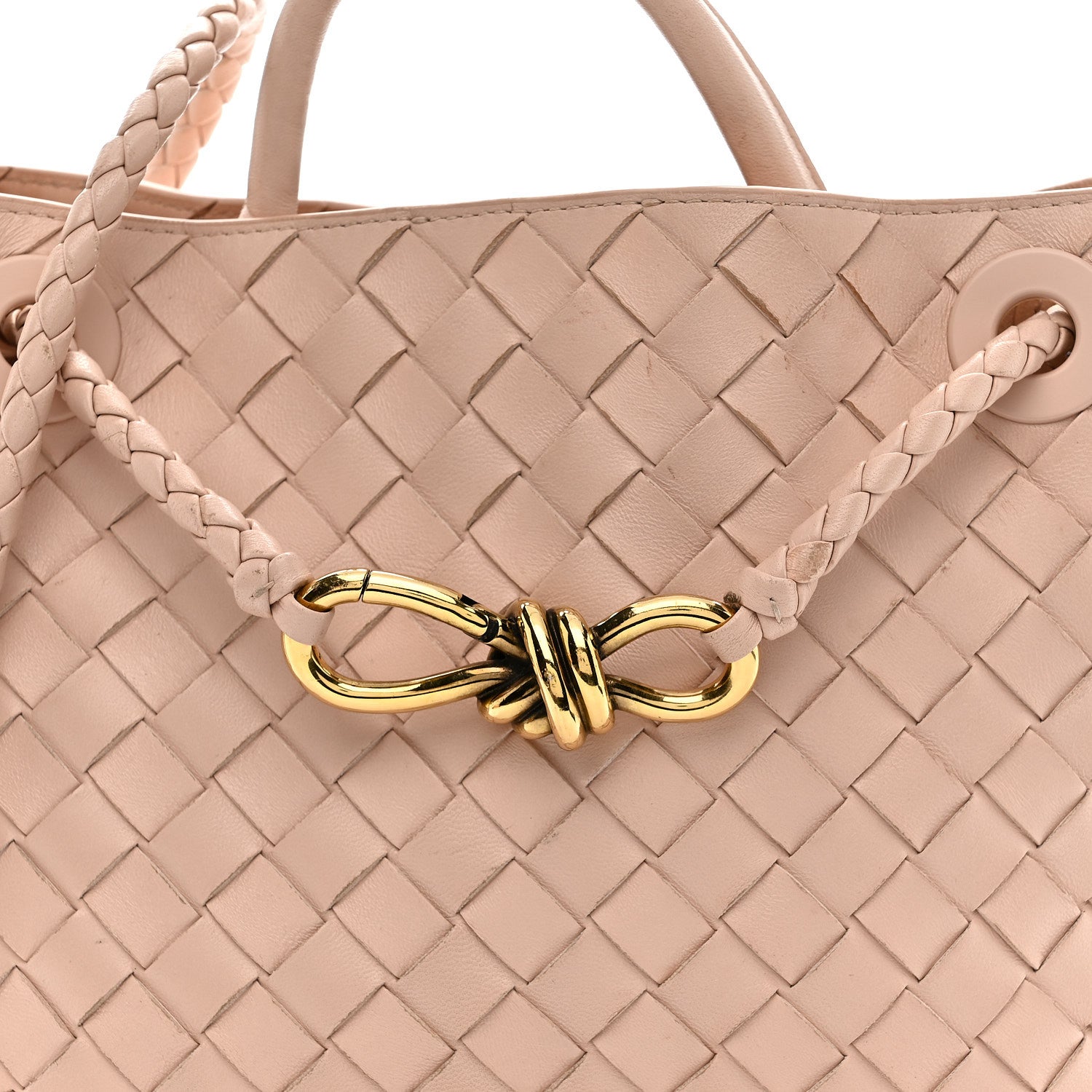 Bottega Veneta Nappa Intrecciato Small Andiamo Shoulder Bag Lotus 7 of 18