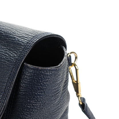 3.1 Phillip Lim 3.1 Textured Calfskin Large Pashli Satchel Ink 7 of 7