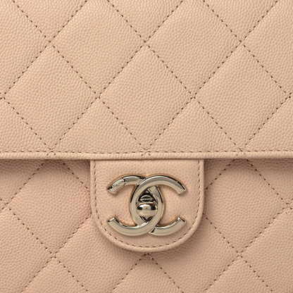 Chanel Caviar Quilted Large Like A Wallet Flap Light Beige 8 of 10